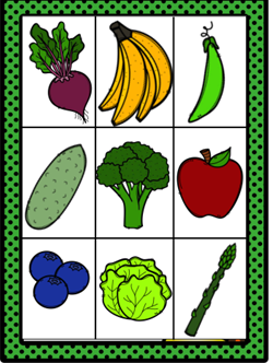 Loteria De Frutas Y Verduras Ficha Interactiva Topworksheets