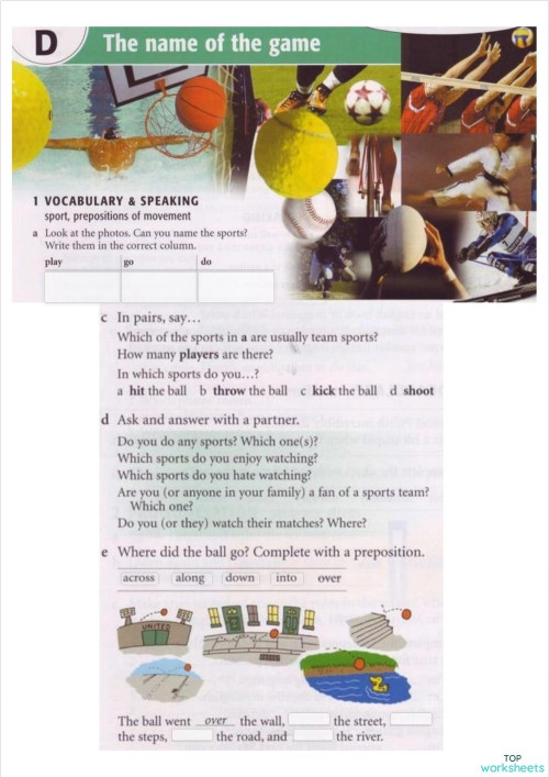 Prepositions. Interactive worksheet | TopWorksheets