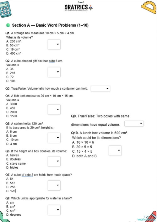 Grade 7 58 1. Interactive worksheet | TopWorksheets