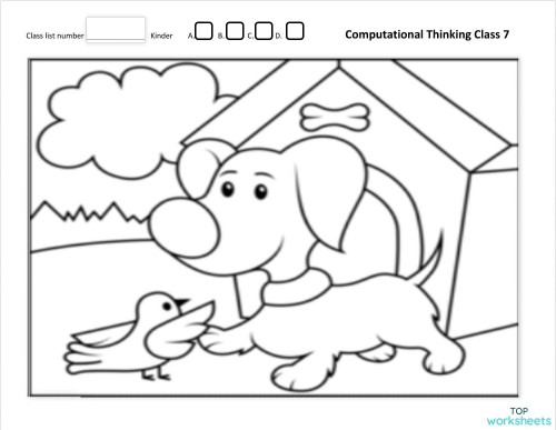 Going to school. Interactive worksheet | TopWorksheets