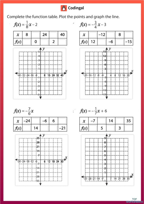 M_G08M13L33_WA01_Function_Tables_. Interactive worksheet | TopWorksheets