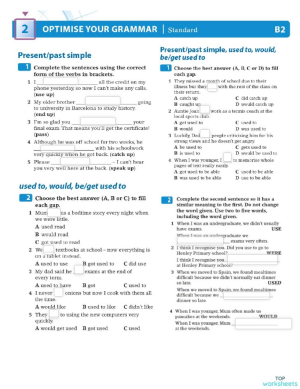 II° Grade Unit 2 Grammar Revision. Interactive worksheet | TopWorksheets