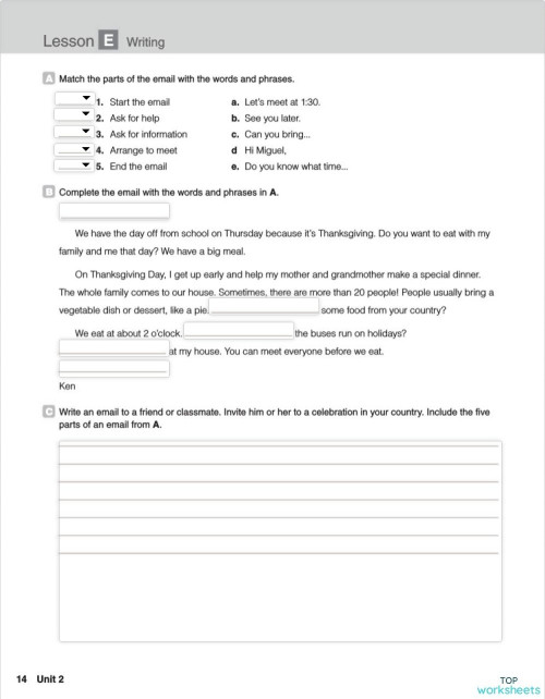 Writing: interactive worksheets and online exercises | TopWorksheets