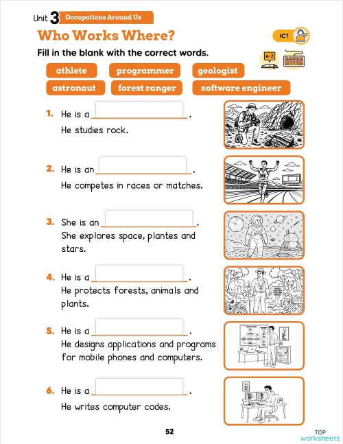 ICT: interactive worksheets and online exercises | TopWorksheets
