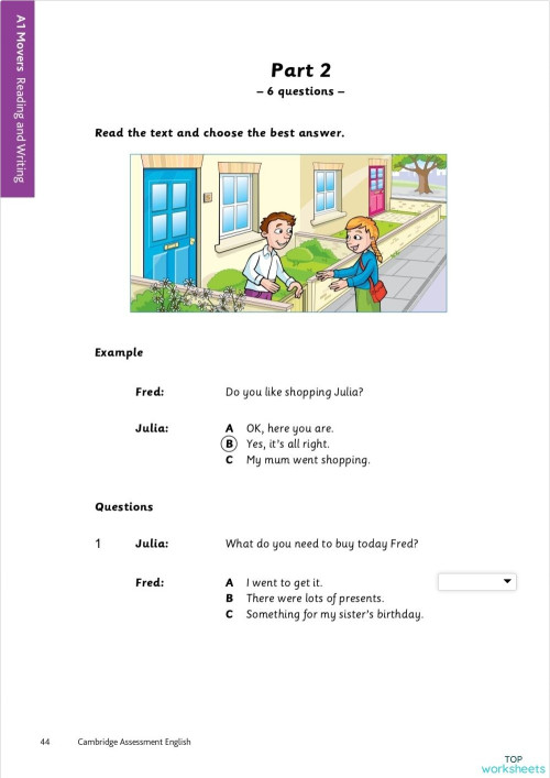 MO RW 2 P2. Interactive worksheet | TopWorksheets