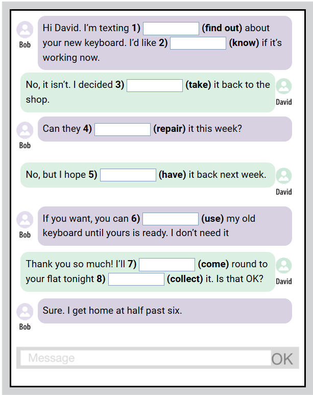 Infinitive (TO-) INFINITIVE Grammar in Use A2. Interactive worksheet ...