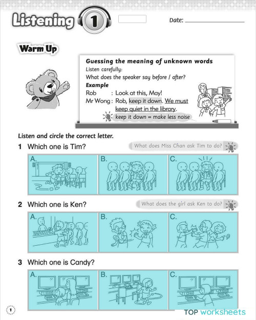 L&R 2A.1.1. Interactive worksheet | TopWorksheets
