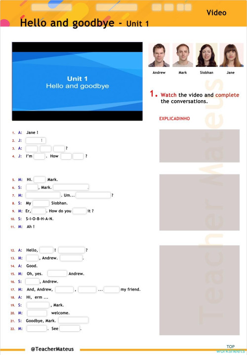 Video Cutting Edge Starter Unit 1 Listening Tm0019