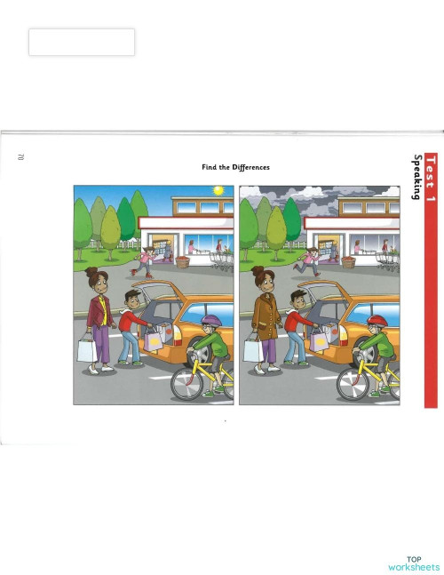 Movers AEP3 Test 1 Speaking. Interactive worksheet TopWorksheets