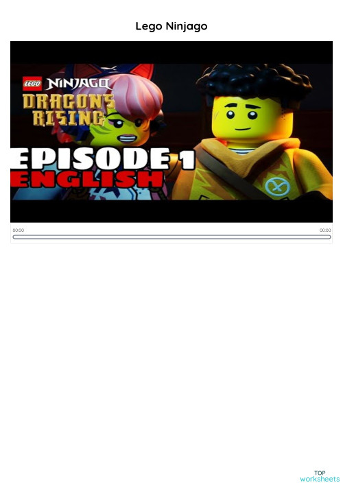 Lego Ninjago. Interactive worksheet | TopWorksheets