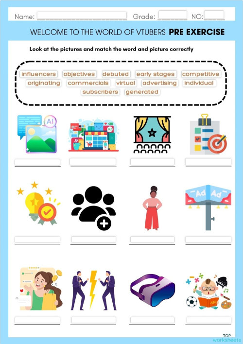 School Objects Interactive Worksheet Topworksheets
