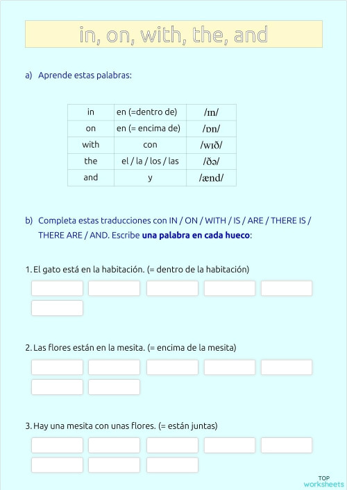 Translation practice. Interactive worksheet | TopWorksheets
