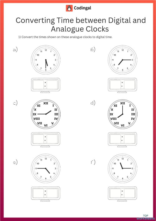 M_G05M15L41_WC01_Reading_Clocks_and_Time_1. Interactive worksheet ...