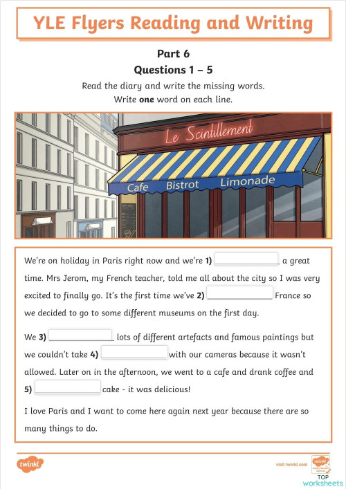 Flyers part 6. Interactive worksheet | TopWorksheets