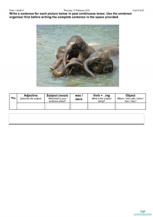 Example for W5. Interactive worksheet | TopWorksheets