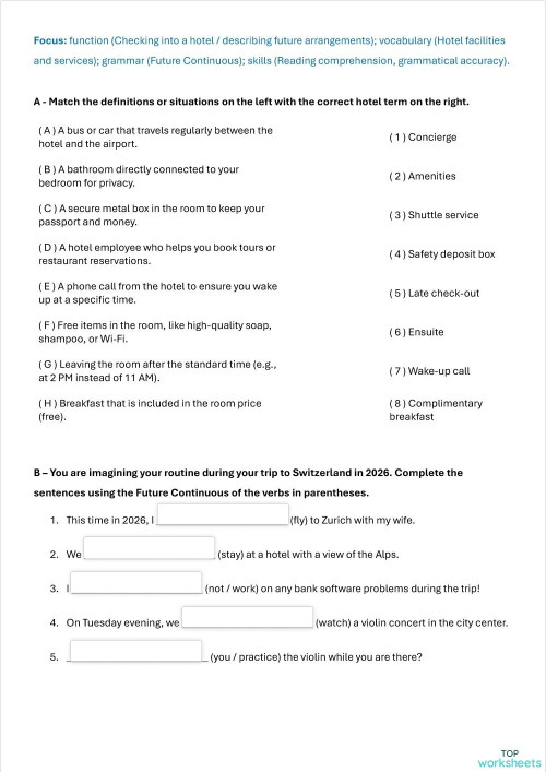 School Objects Interactive Worksheet Topworksheets