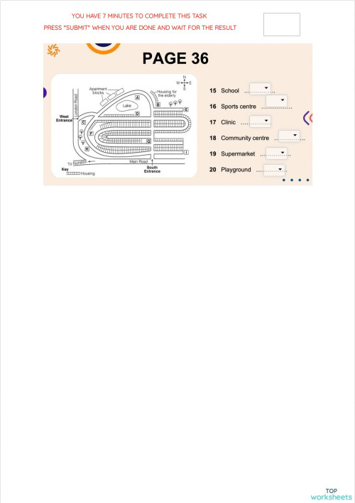 GUIDED PRACTICE - MAP - PAGE 36. Interactive worksheet | TopWorksheets