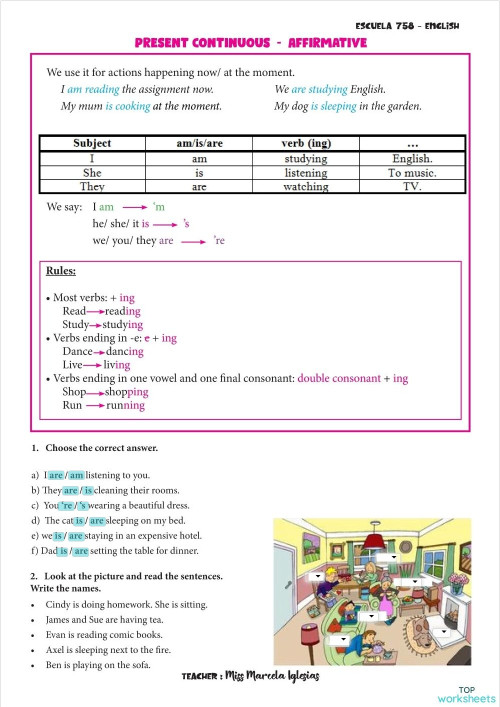 Unit 1 - grammar 01. Interactive worksheet | TopWorksheets