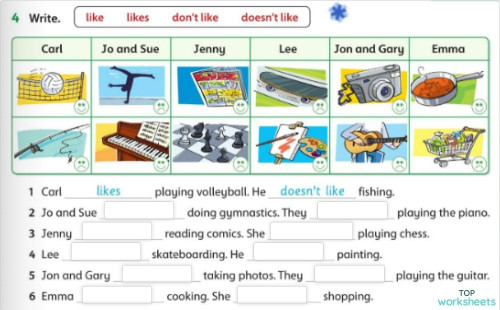 4th grade Test (unit3) 6 level. Interactive worksheet | TopWorksheets