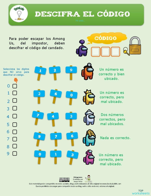 Descifra el código 02. Ficha interactiva | TopWorksheets