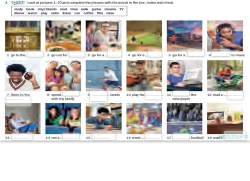 Phrase verbs. Interactive worksheet | TopWorksheets