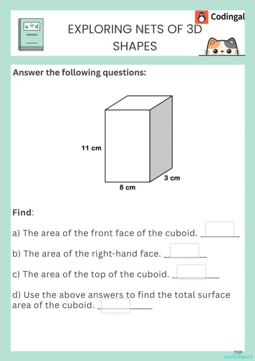 3D shapes: interactive worksheets and online exercises | TopWorksheets
