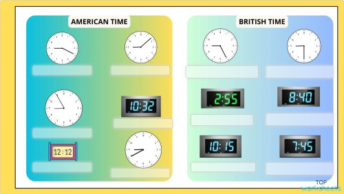 THE TIME - TEST - 1. Interactive worksheet | TopWorksheets