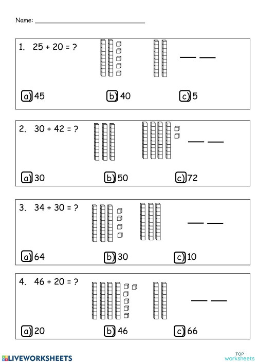 W8 Math Practice. Interactive worksheet | TopWorksheets