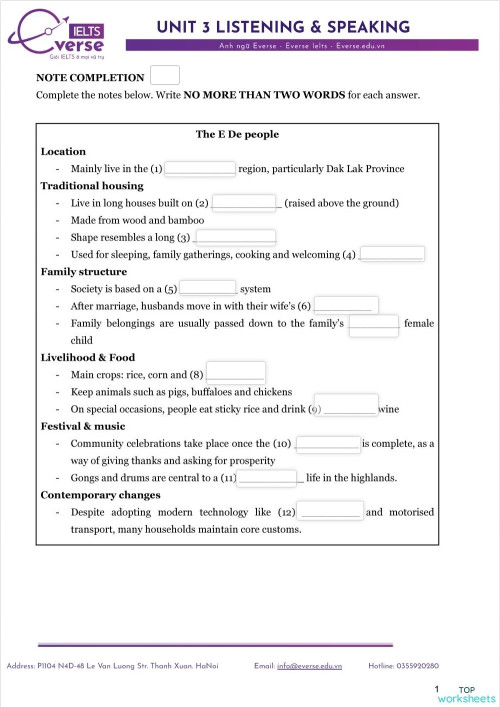 CORE - LS - UNIT 3 - HW. Interactive worksheet | TopWorksheets