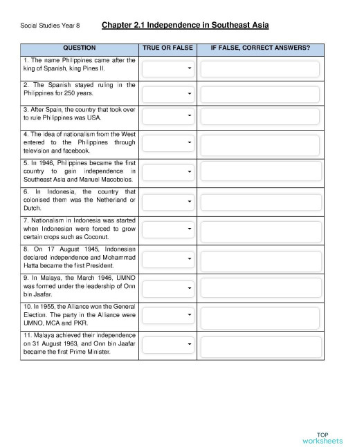 history interactive worksheets and online exercises topworksheets