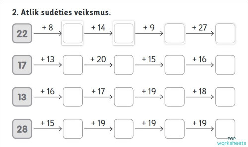 2 klasė: interactive worksheets and online exercises | TopWorksheets