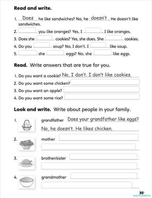 Our World 1 Unit 8 - Grammar. Interactive worksheet | TopWorksheets