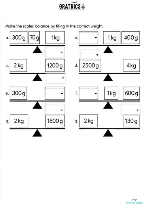 Comparison UU. Interactive worksheet | TopWorksheets