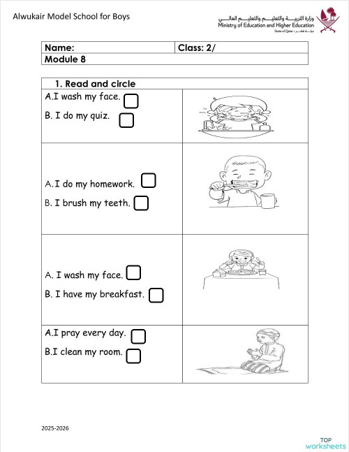 Module 8 worksheet. Interactive worksheet | TopWorksheets
