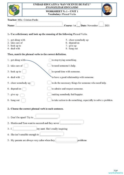 vocabulary interactive worksheets and online exercises topworksheets