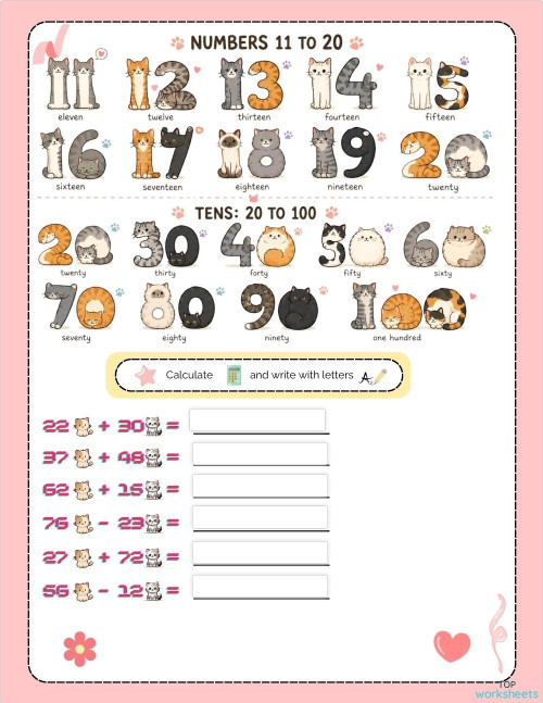 Numbers: interactive worksheets and online exercises | TopWorksheets