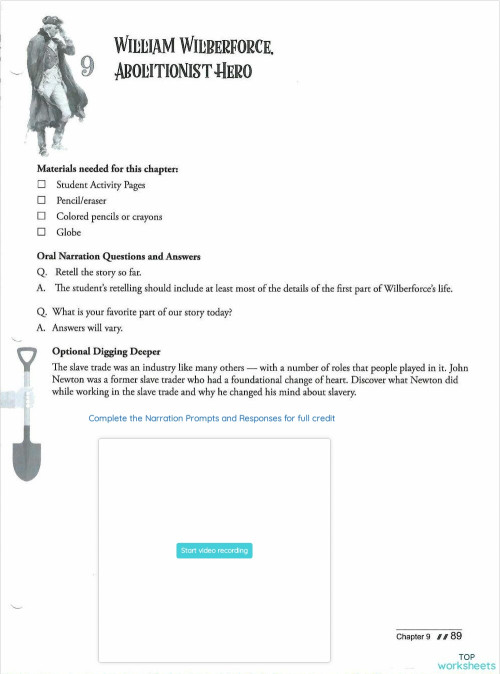 Chapter 9 william wilberforce pg 89 90 interactive worksheet