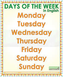 How Many Week Days Days of the week. Interactive worksheet | TopWorksheets