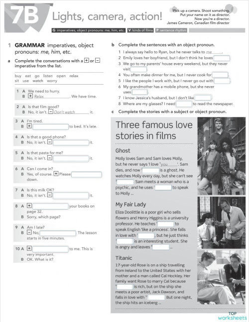 7B beginner. Interactive worksheet | TopWorksheets