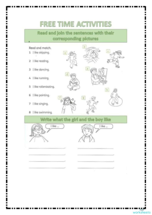 FREE TIMES ACTIVITIES 2. Interactive worksheet | TopWorksheets