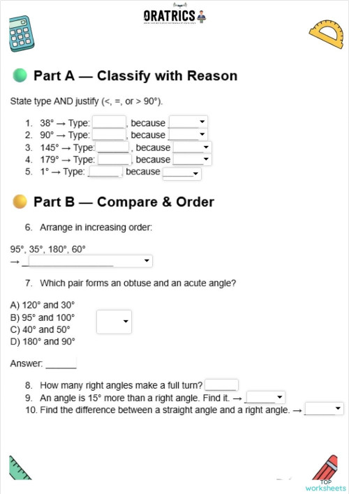 Grade 6 40 1. Interactive worksheet | TopWorksheets