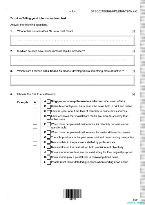 The Little Fir Tree. Interactive worksheet TopWorksheets