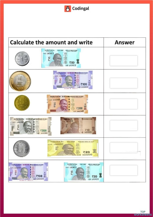 M_G01M16L53_WC02_IN_Introduction_to_Money_2. Interactive worksheet ...