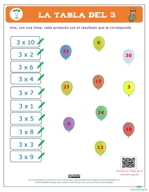 La Tabla Del 3 Ficha Interactiva Tablas De Multiplicar Juegos Images