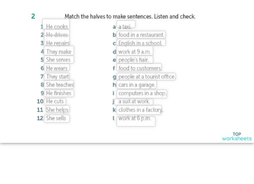 Speaking activity. Interactive worksheet | TopWorksheets