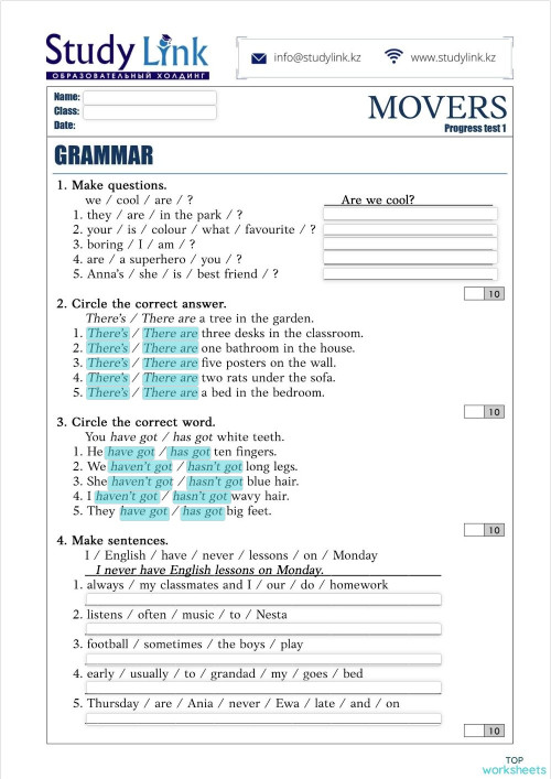Adjectives Interactive Worksheets And Online Exercises Topworksheets