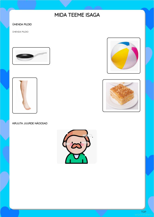 MIDA TEEME ISAGA. Interactive worksheet | TopWorksheets