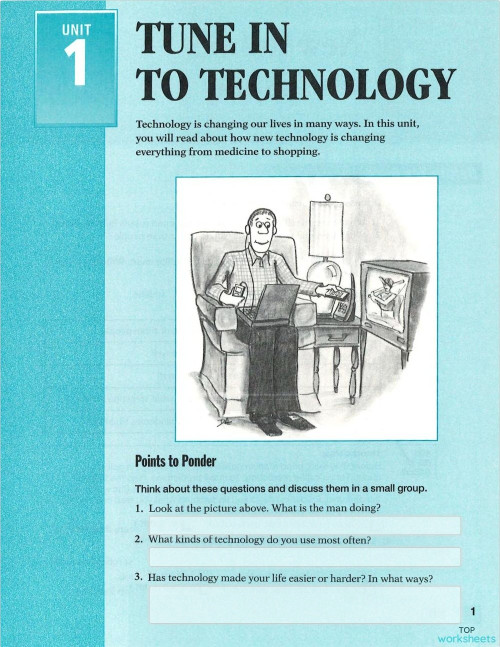 FYI 2: Tune in to Technology. Interactive worksheet | TopWorksheets