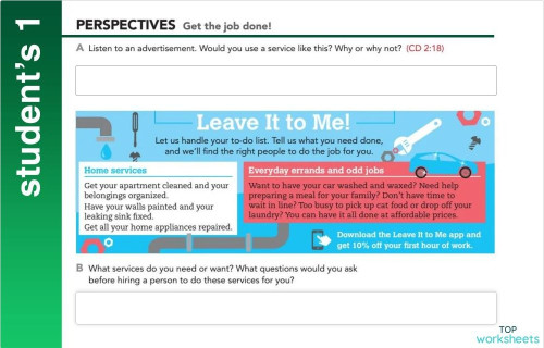 IC309 student's 01. Interactive worksheet | TopWorksheets