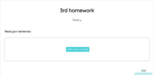 3rd homework. Interactive worksheet | TopWorksheets